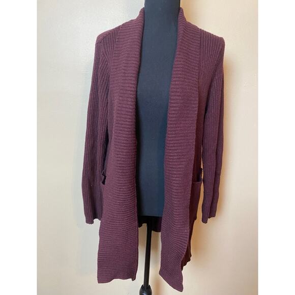 honey punch oversized cardigan small purple sweater jacket - Picture 1 of 5